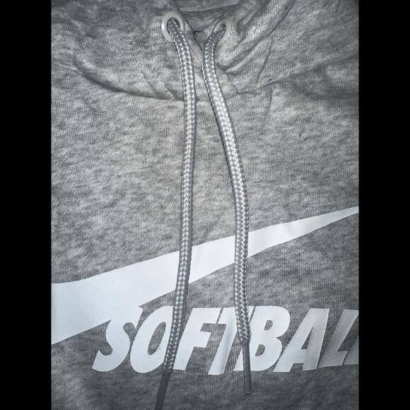 Nike Women's Club Fleece Softball Grey Hoodie - Picture 4 of 10